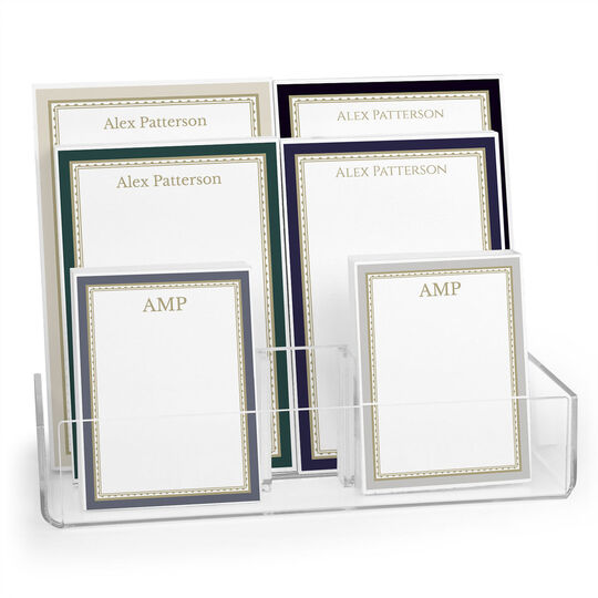 Classic Borders Notepad Set